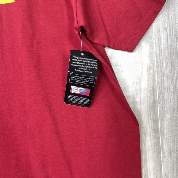 USC Trojans Nation T-Shirt Men’s XXL Short Sleeve T-Shirt Team Trojan Red NWT - Picture 4 of 9